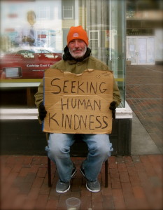 "Seeking human kindness" by Enver Rahmanov - Own work. Licensed under CC BY-SA 3.0 via Wikimedia Commons - https://commons.wikimedia.org/wiki/File:Seeking_human_kindness.JPG#/media/File:Seeking_human_kindness.JPG